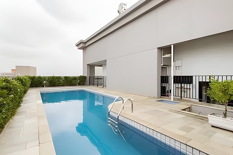 Flat espaçoso, localização privilegiada ap 1109