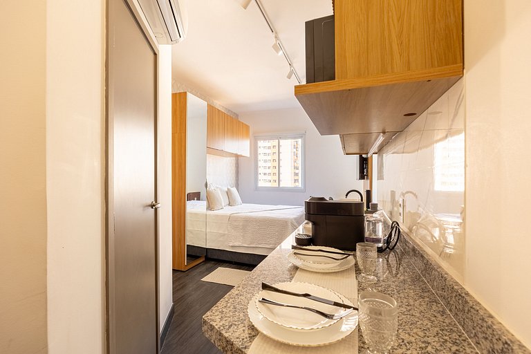 Hospedez - Estudio com 1 vaga de estacionamento