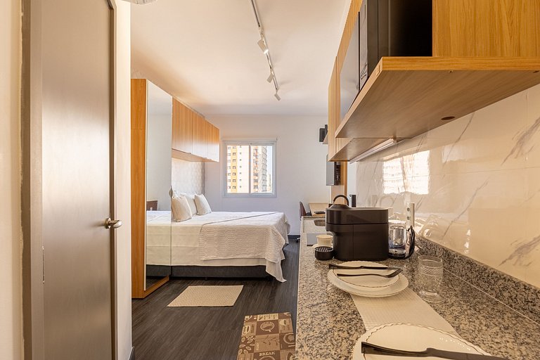 Hospedez - Estudio com 1 vaga de estacionamento