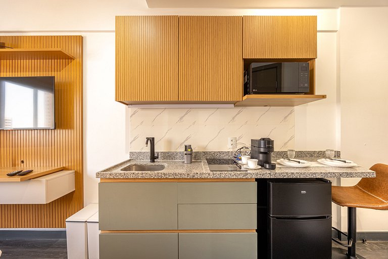 Hospedez - Estudio com 1 vaga de estacionamento