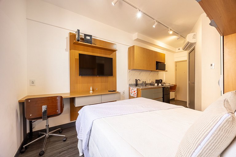 Hospedez - Estudio com 1 vaga de estacionamento