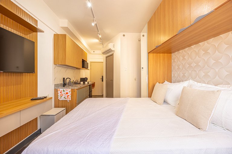 Hospedez - Estudio com 1 vaga de estacionamento