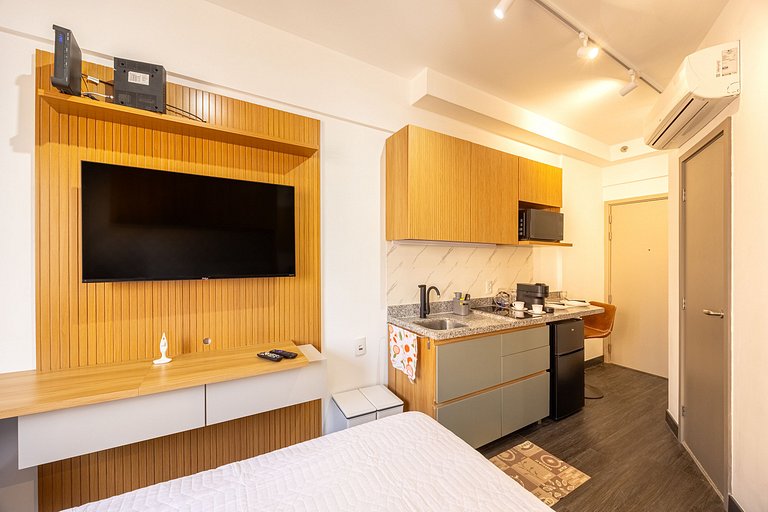 Hospedez - Estudio com 1 vaga de estacionamento