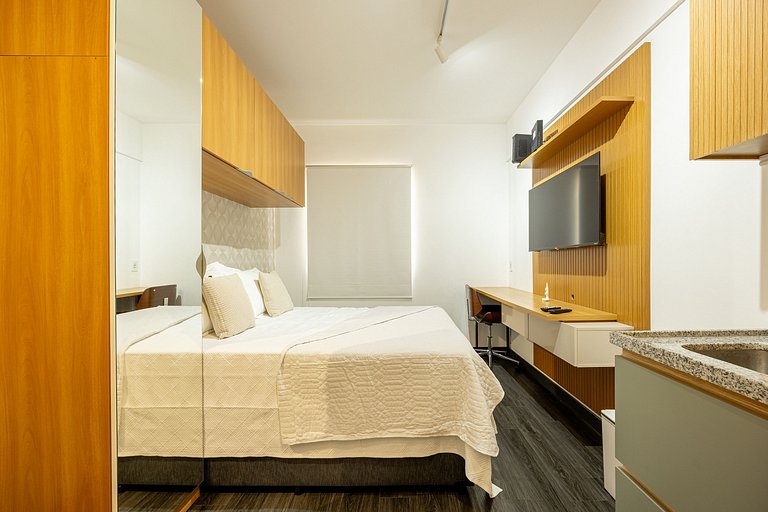 Hospedez - Estudio com 1 vaga de estacionamento