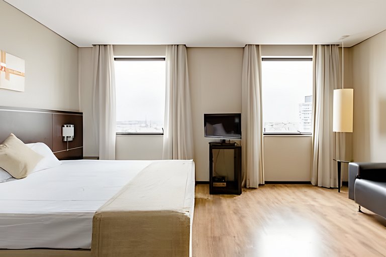 Flat espaçoso, localização privilegiada ap 1209