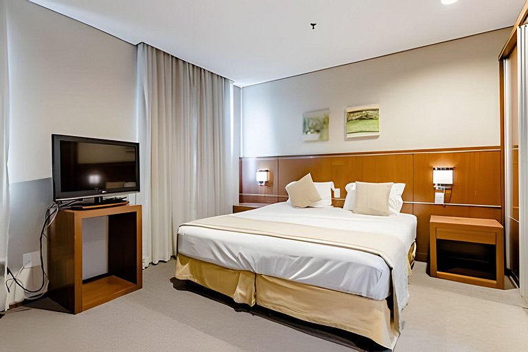 Flat espaçoso, localização privilegiada ap 1507
