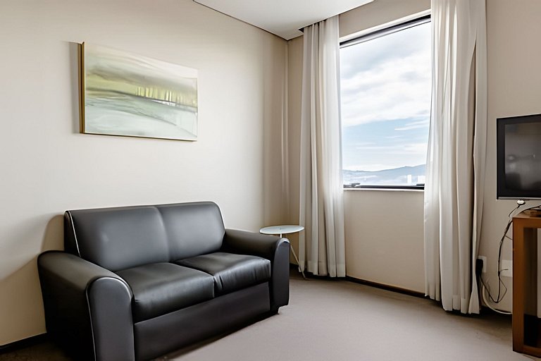Flat espaçoso, localização privilegiada ap 1602
