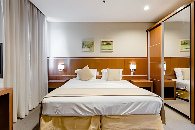 Flat espaçoso, localização privilegiada ap 1604