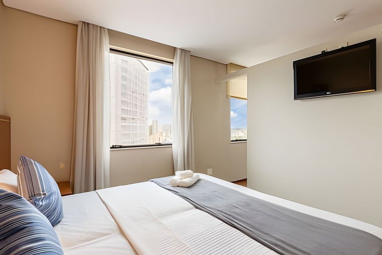 Hospedez - Flat espaçoso c/copa ap1307M