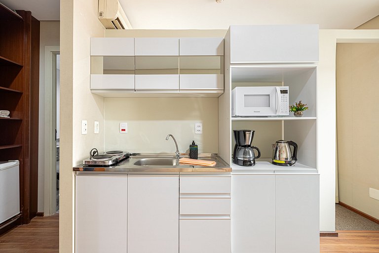 Flat com copa - com  1 vaga - UN1305