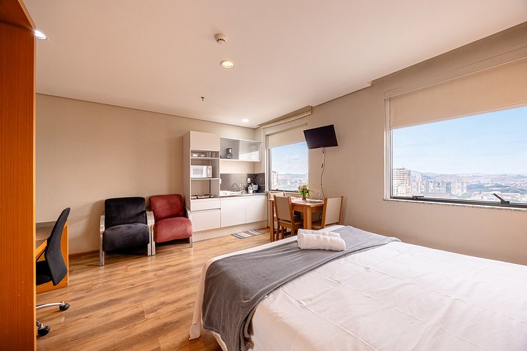 Flat com copa - com  1 vaga - UN1203