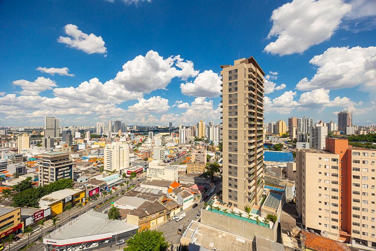 Flat com 1 vaga estacionamento | UN 1204