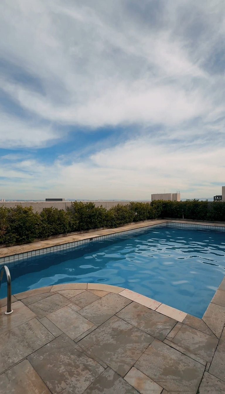 Hospedez - Flat com piscina, academia ap1303