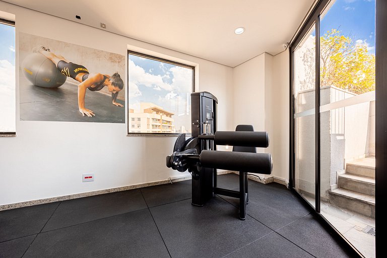 Hospedez - Flat com piscina, academia ap1303