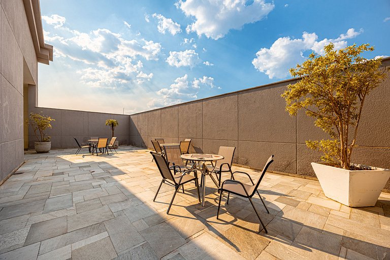 Hospedez - Flat com piscina, academia ap1303