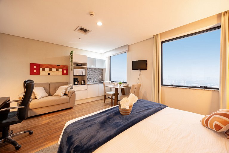 Lindo Flat próximo a Aphaville ap1803