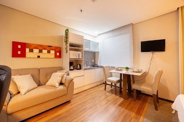 Lindo Flat próximo a Aphaville ap1803