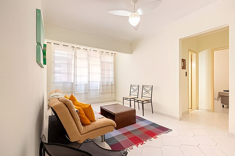 Apartamento pé na areia Praia dos Milionários.