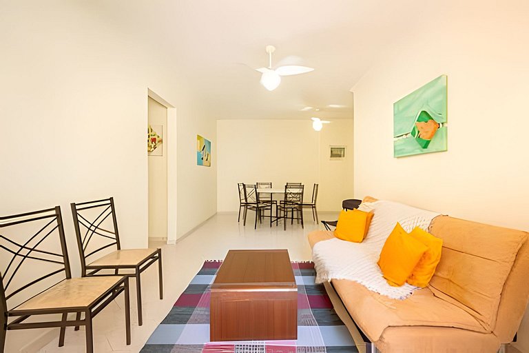 Apartamento pé na areia Praia dos Milionários.