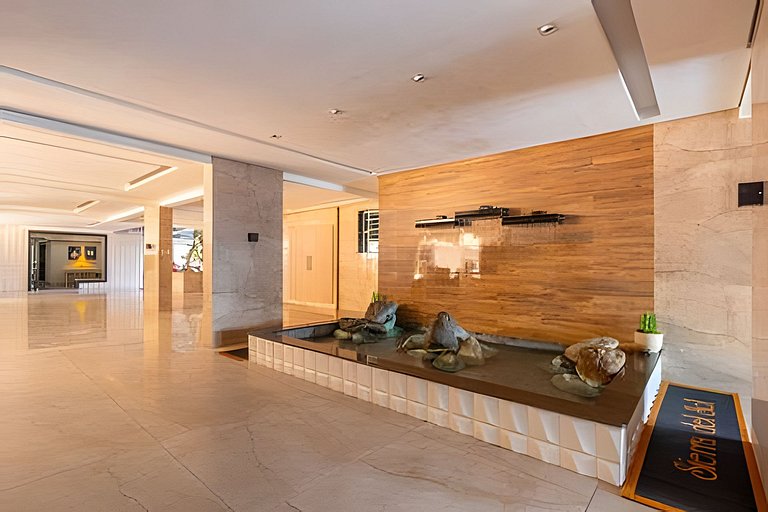 Apartamento pé na areia Praia dos Milionários.