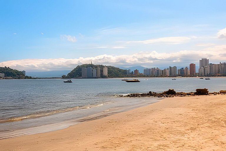Apartamento pé na areia Praia dos Milionários.