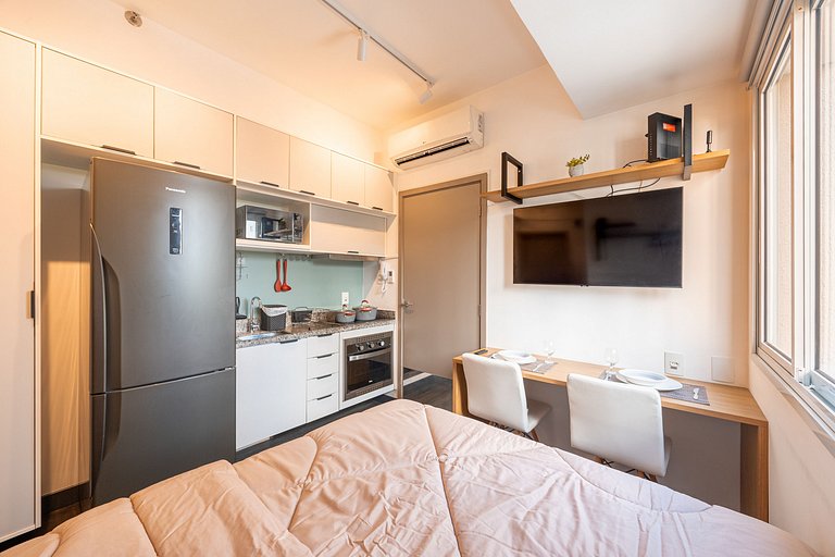 Premium Studio 203 | Conforto e Localização