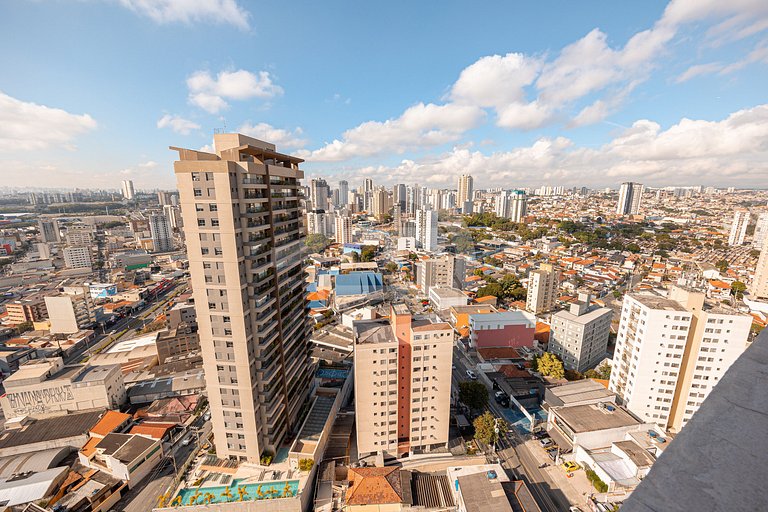 Flat com 1 vaga estacionamento | UN 1204
