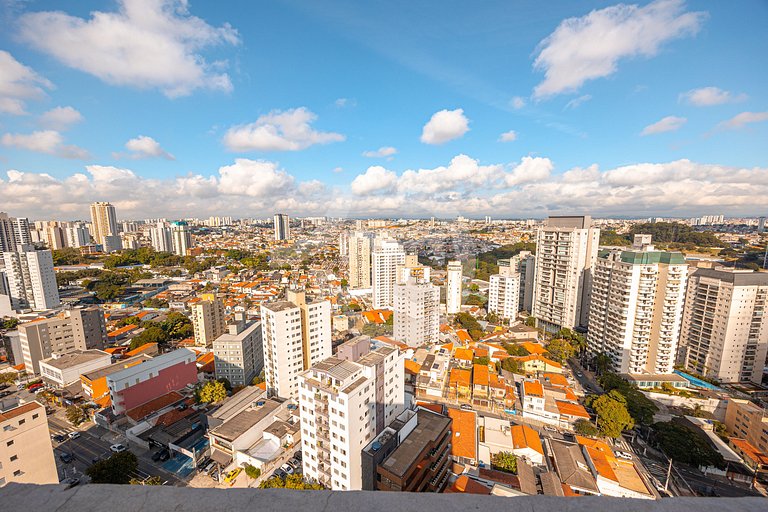 Flat com 1 vaga estacionamento | UN1103