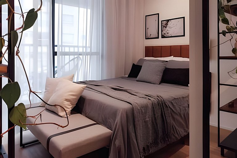 Hospedez | Estudio Premium Morumbi -UN1618