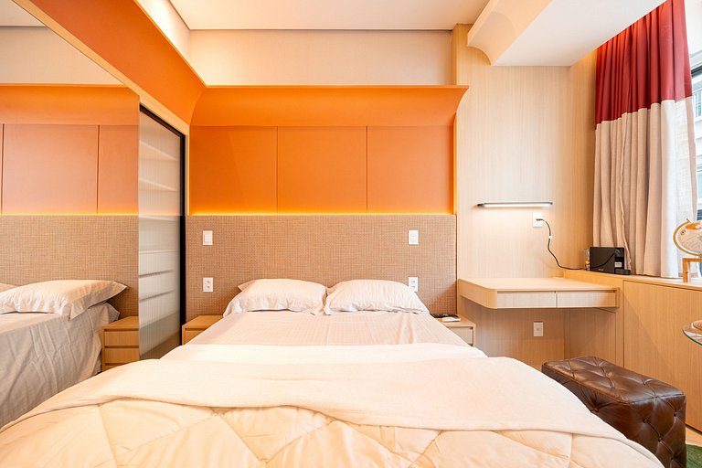 Studio Premium na Al. Santos | Metrô e Paulista