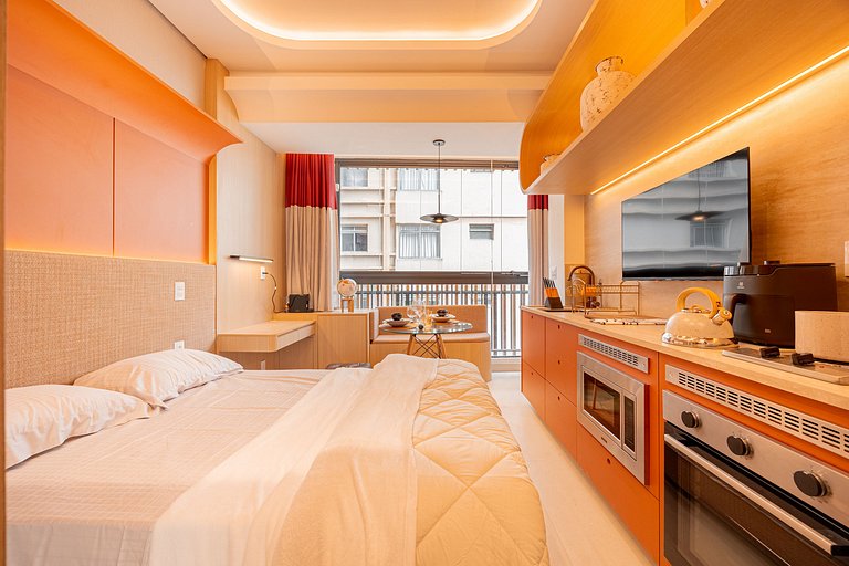 Studio Premium na Al. Santos | Metrô e Paulista