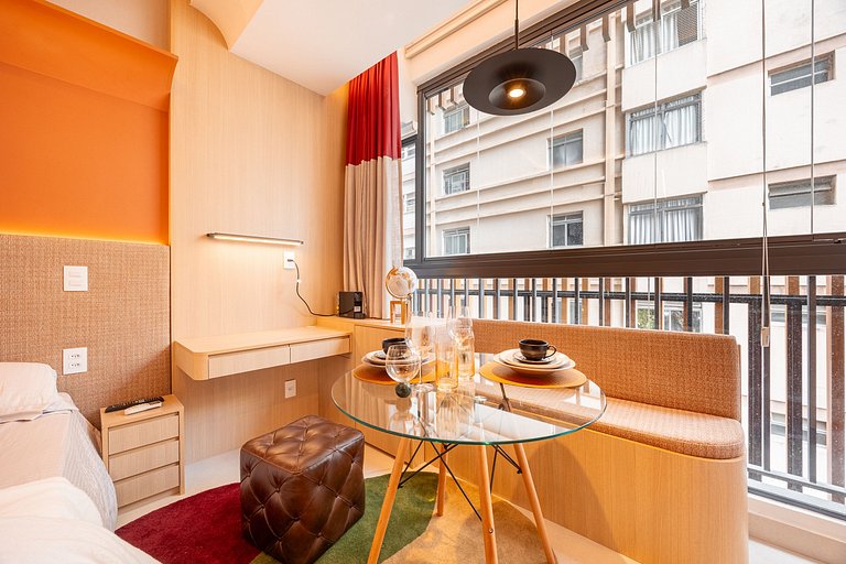 Studio Premium na Al. Santos | Metrô e Paulista