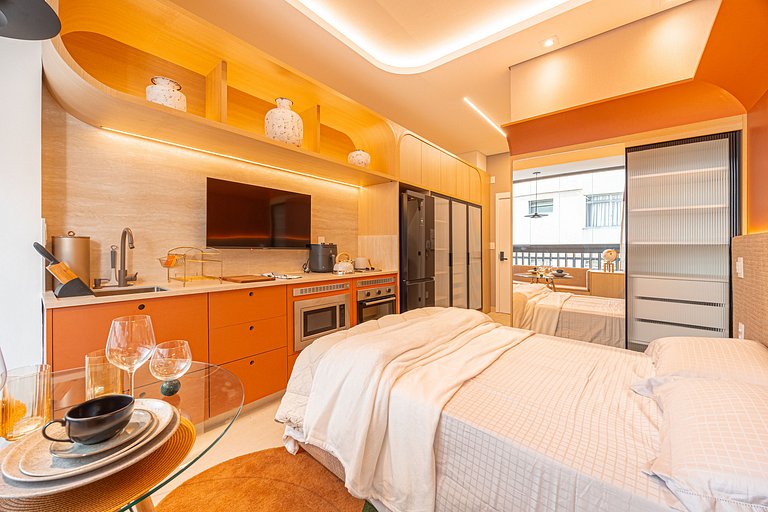 Studio Premium na Al. Santos | Metrô e Paulista