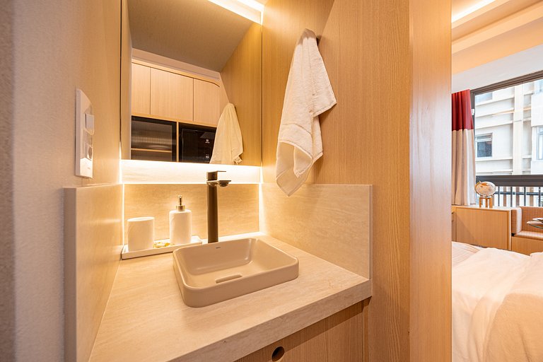 Studio Premium na Al. Santos | Metrô e Paulista