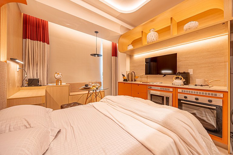 Studio Premium na Al. Santos | Metrô e Paulista