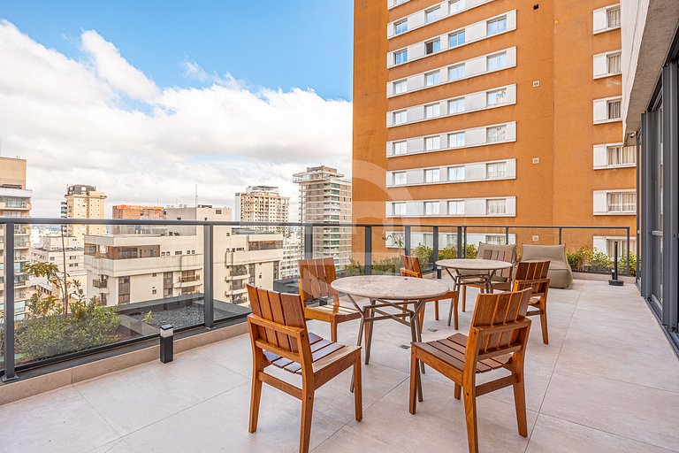Studio Premium na Al. Santos | Metrô e Paulista