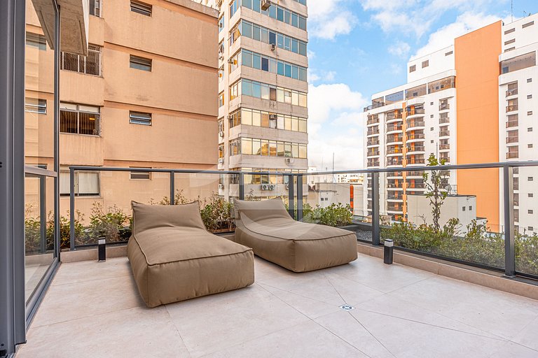 Studio Premium na Al. Santos | Metrô e Paulista