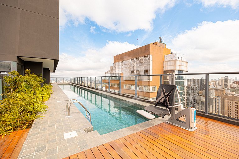 Studio Premium na Al. Santos | Metrô e Paulista