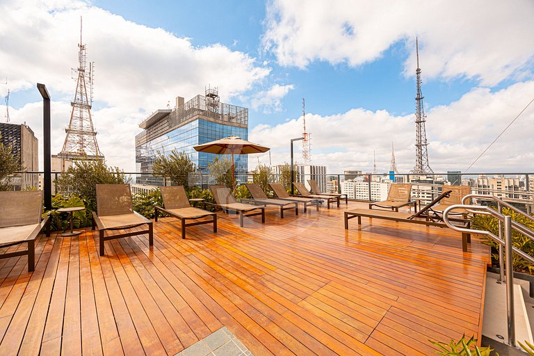 Studio Premium na Al. Santos | Metrô e Paulista