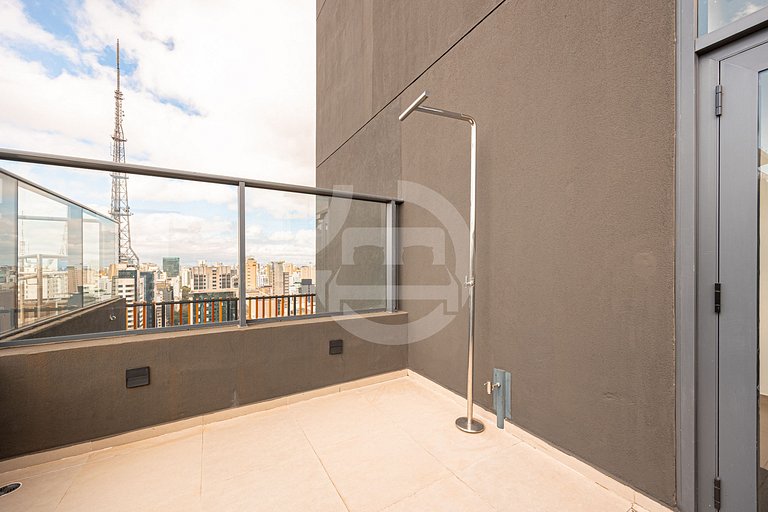 Studio Premium na Al. Santos | Metrô e Paulista