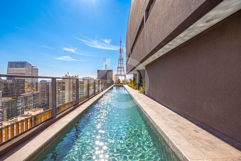 Studio Premium na Al. Santos | Metrô e Paulista