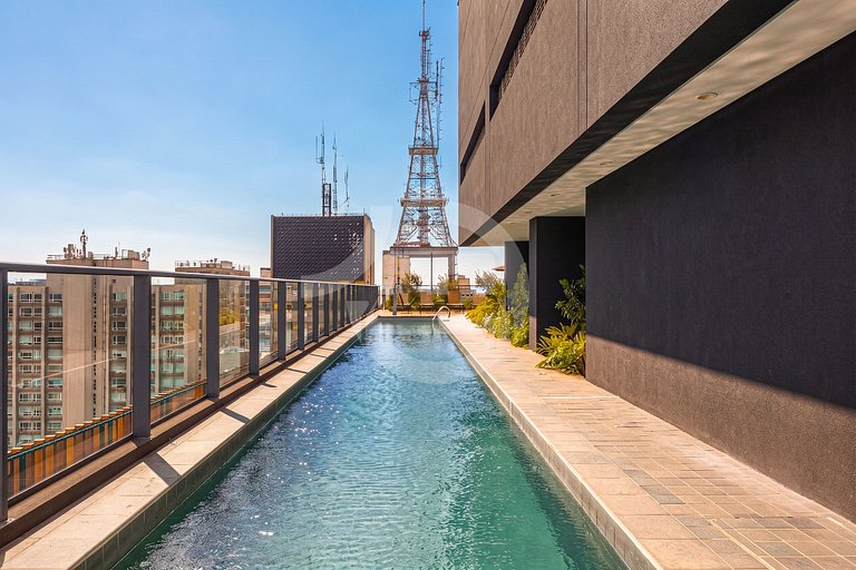 Studio Premium na Al. Santos | Metrô e Paulista