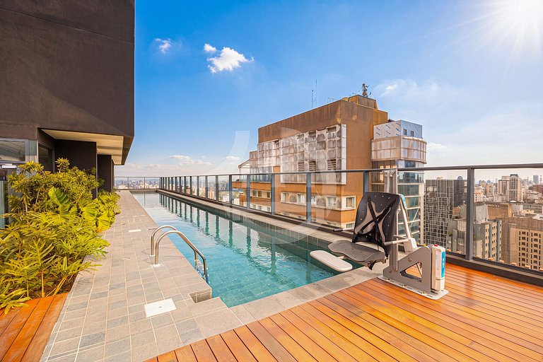 Studio Premium na Al. Santos | Metrô e Paulista