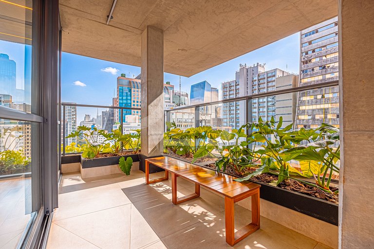 Studio Premium na Al. Santos | Metrô e Paulista