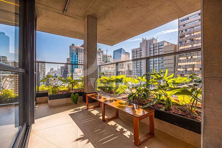 Studio Premium na Al. Santos | Metrô e Paulista