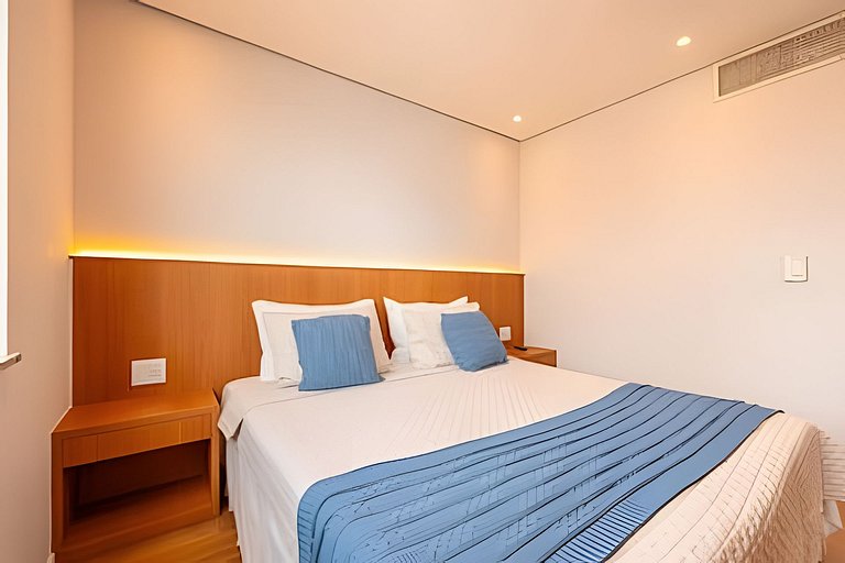 Flat premium 1 vaga e piscina, Alphaville | 1610