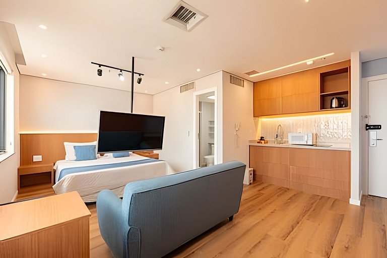 Flat premium 1 vaga e piscina, Alphaville | 1610