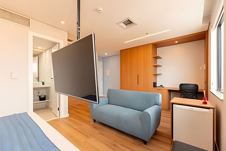 Flat premium 1 vaga e piscina, Alphaville | 1610