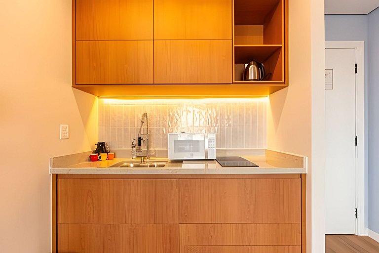Flat premium 1 vaga e piscina, Alphaville | 1610