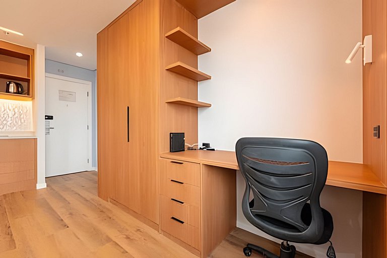 Flat premium 1 vaga e piscina, Alphaville | 1610